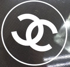 Chanel Black White Logo Men's Women's Novelty Game Ping Pong Racquets Ball Case