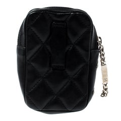 Chanel Black/White Quilted Leather Cambon Ligne Phone Case