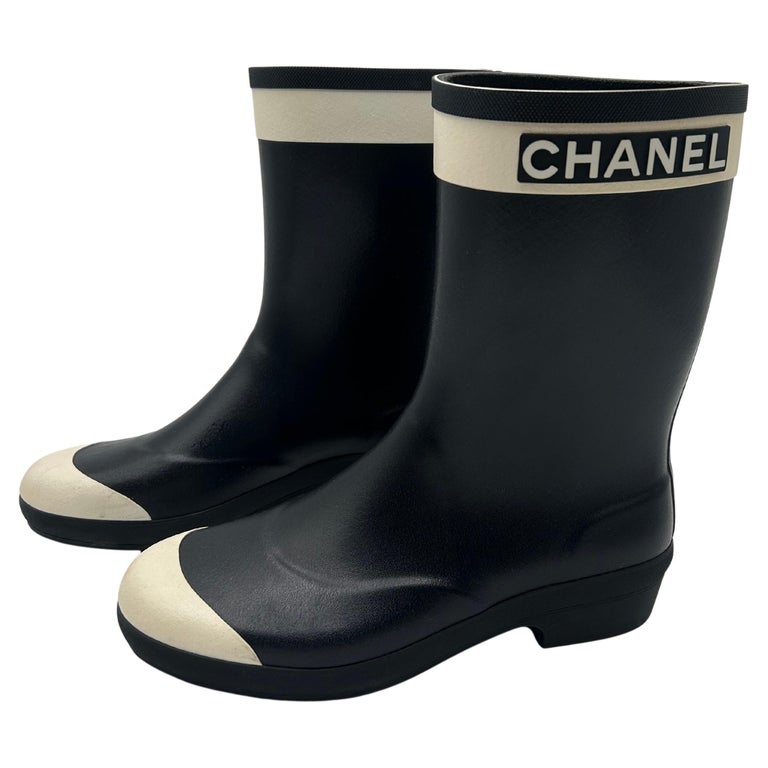 White Chanel Boots 12 For Sale on 1stDibs chanel white boots