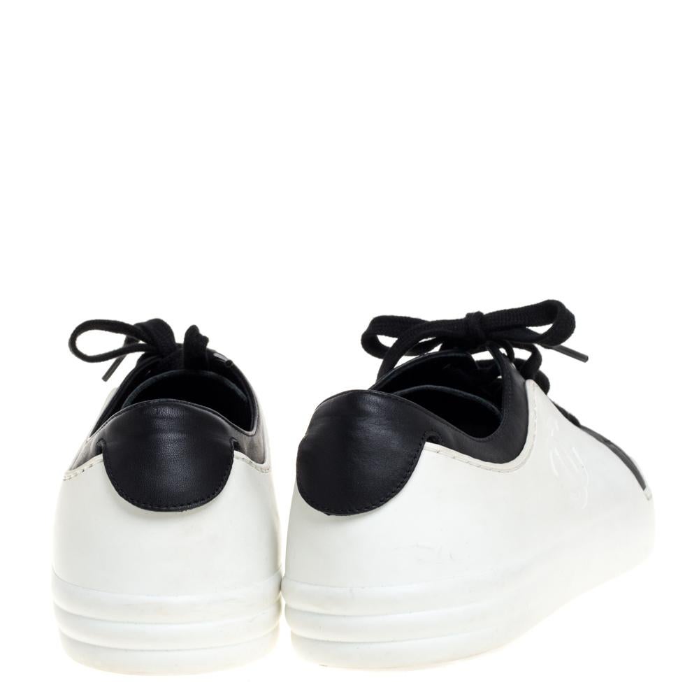 black and white chanel sneakers