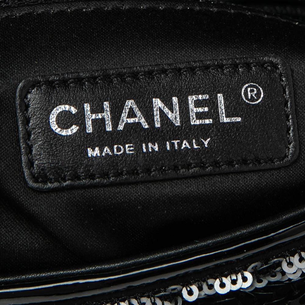 Chanel Black/White Sequins Reissue Shoulder Bag 2