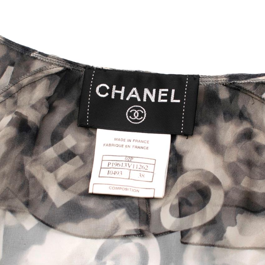 chanel printed dress