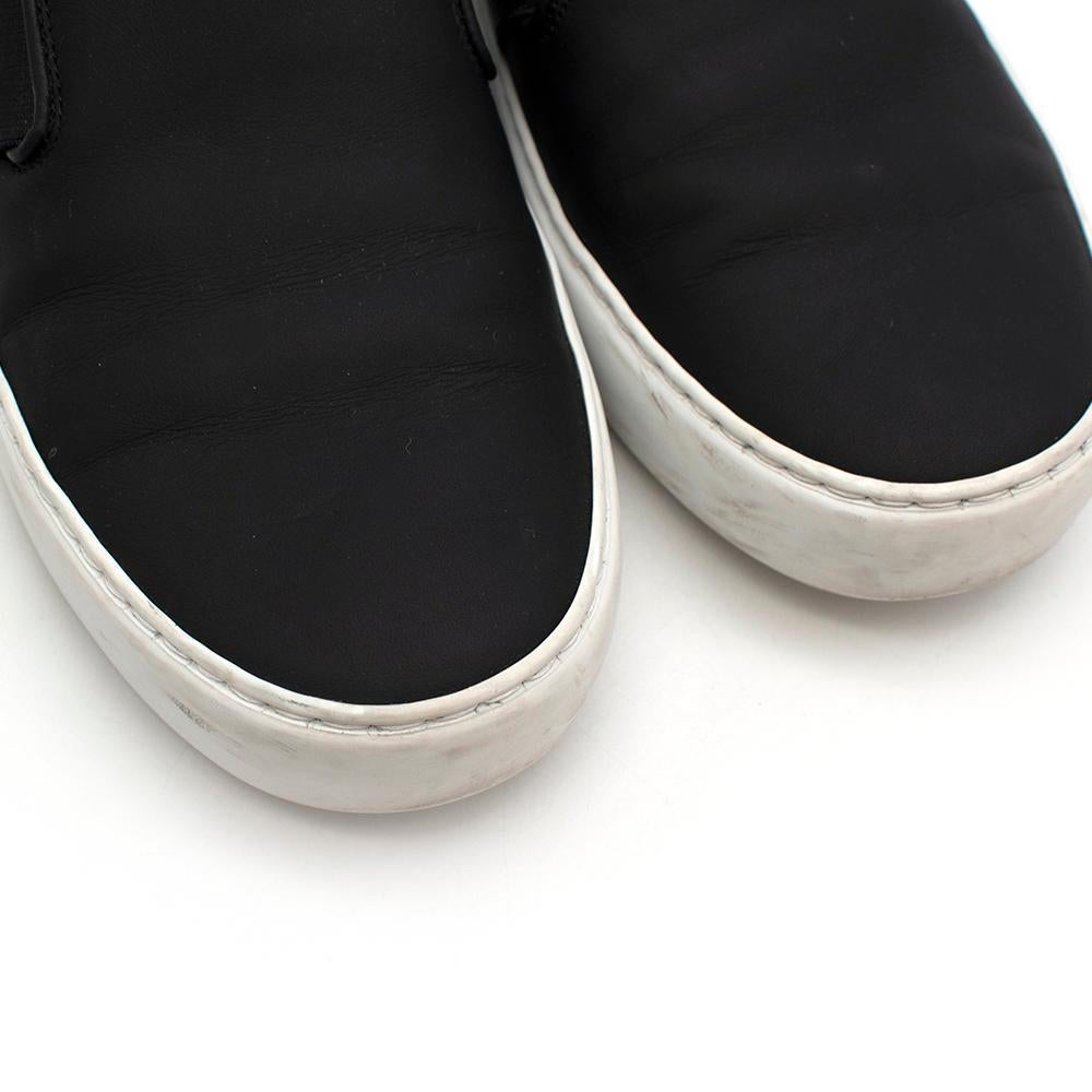 Chanel Black & White Slip-on Sneakers  37 3