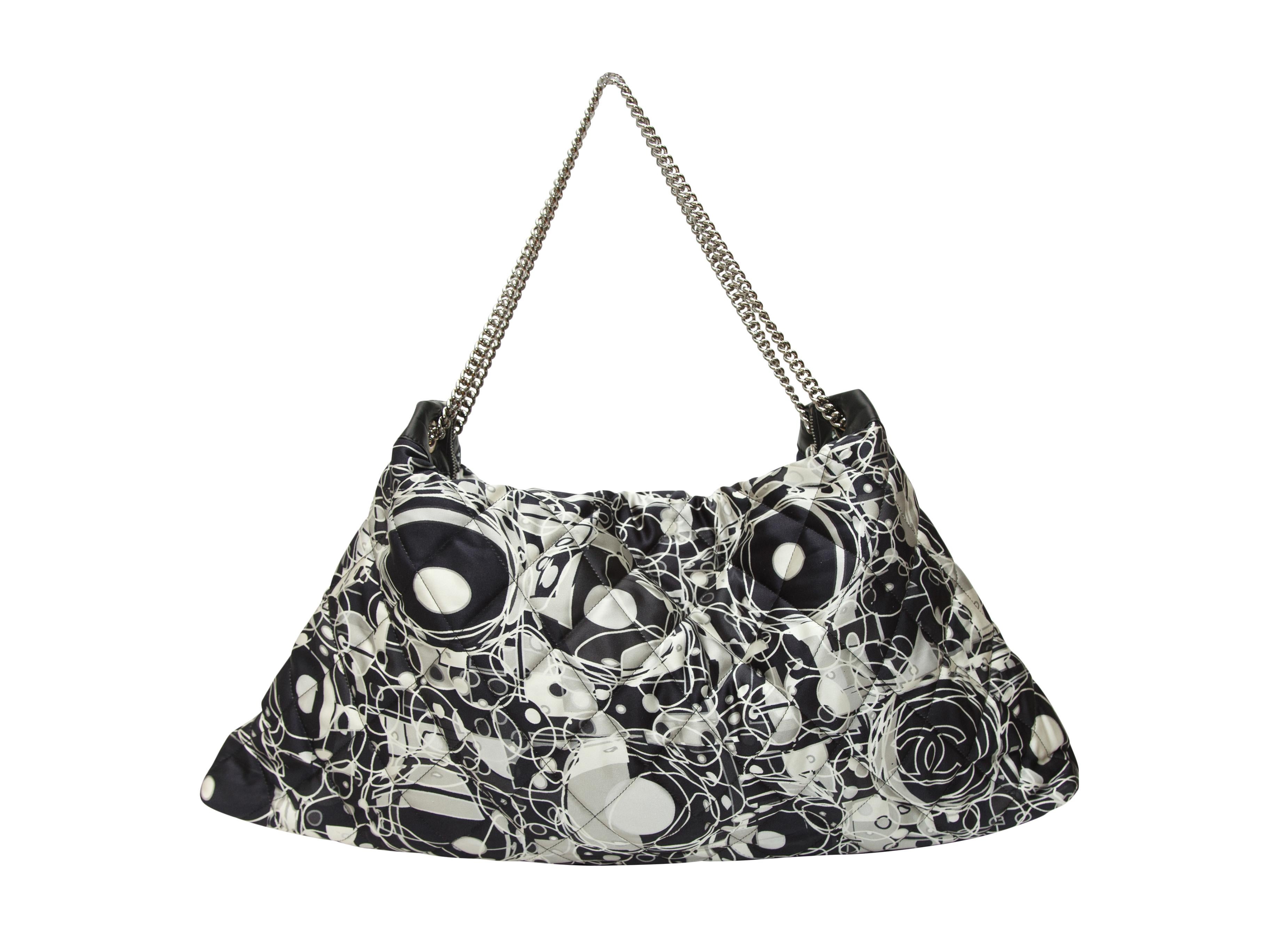 Women's  Chanel Black & White Spring 2008 Abstract Print Handbag