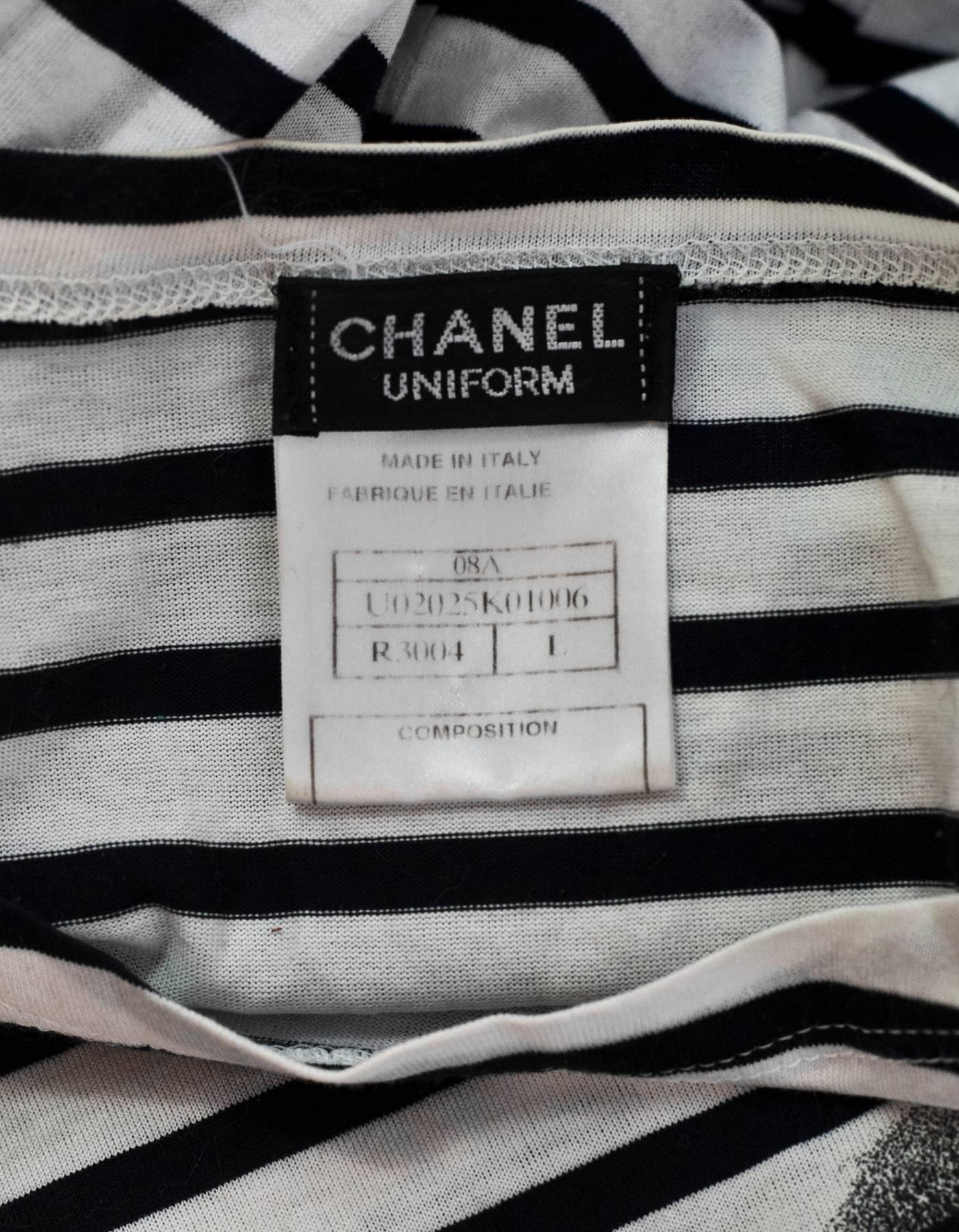 chanel striped top