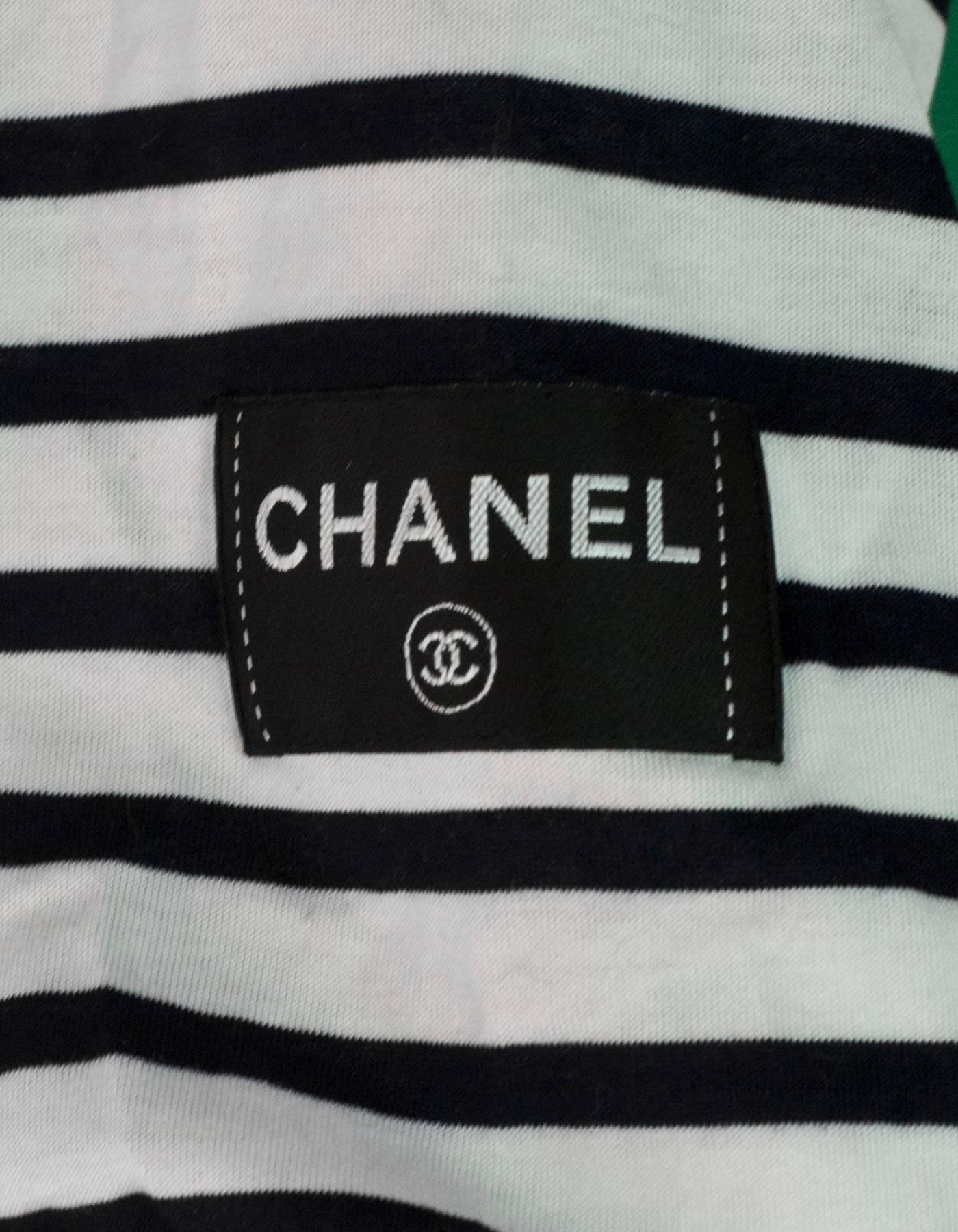 chanel striped t shirt