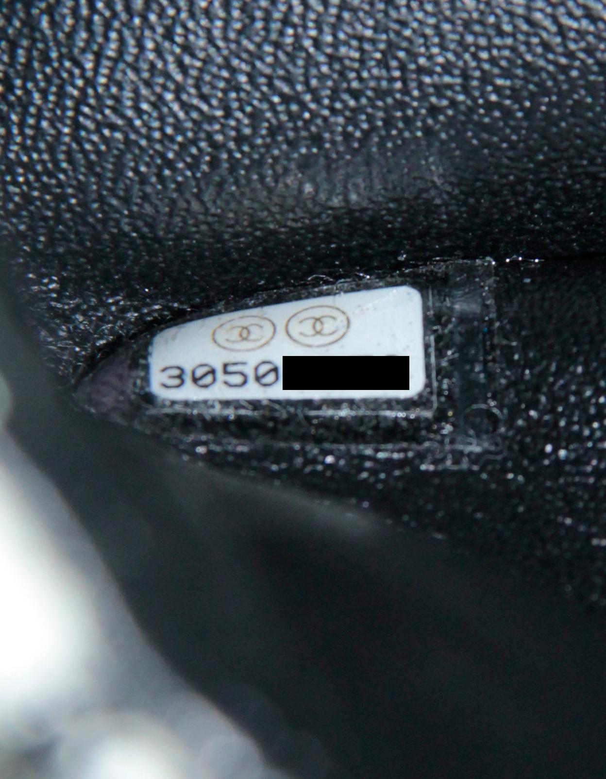 Chanel Schwarz/Weiß Tweed Medium Classic Double Flap Tasche rt $9, 400 im Angebot 4