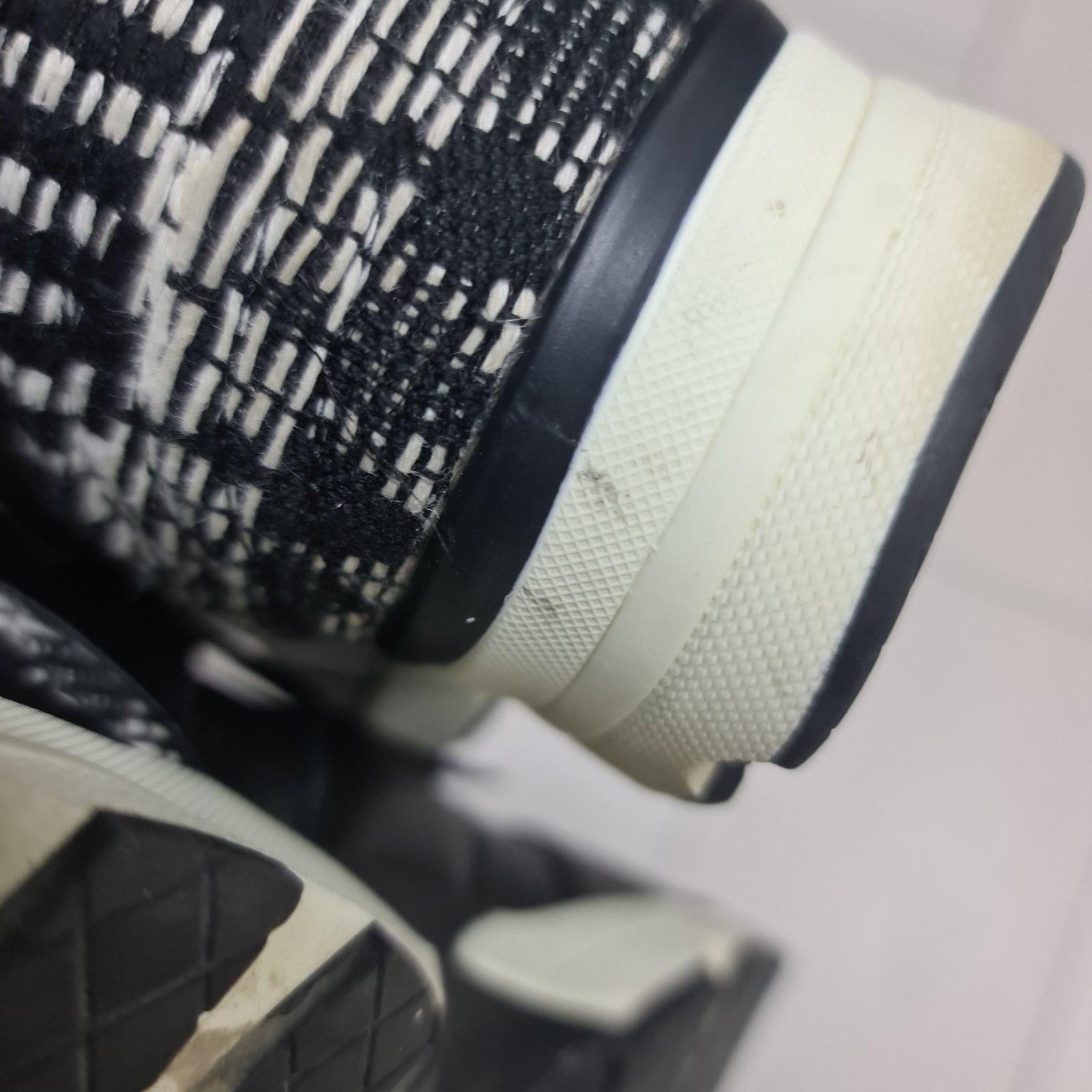 Chanel Black White Tweed Sneakers  4