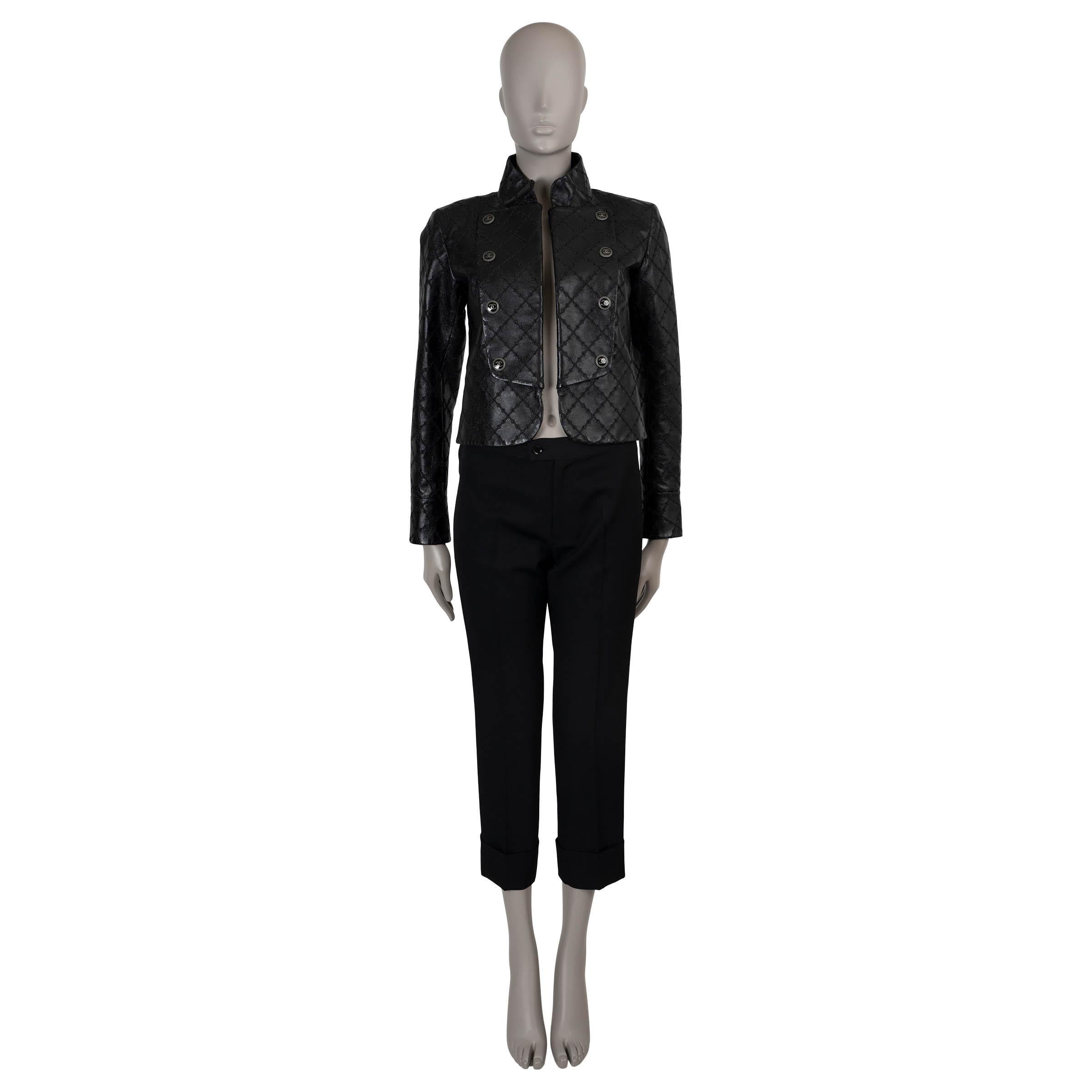 Women's CHANEL black & white wool 19C LA PAUSA TWEED Jacket 38 S For Sale