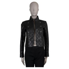 CHANEL - Veste en laine noire et blanche 19C LA PAUSA TWEED 38 S