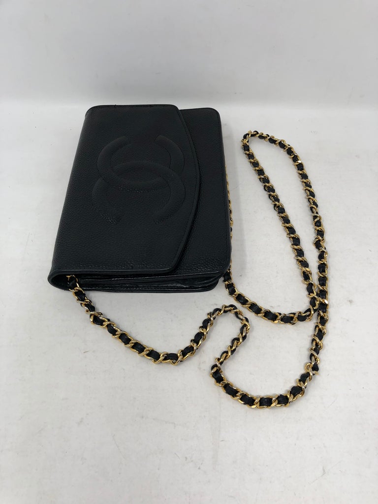 chanel woc black gold