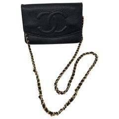 Chanel Black WOC gold hardware 