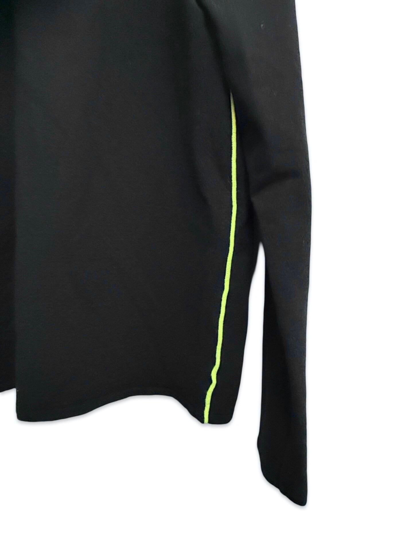 Black Chanel black wood hoodie zip sweater For Sale