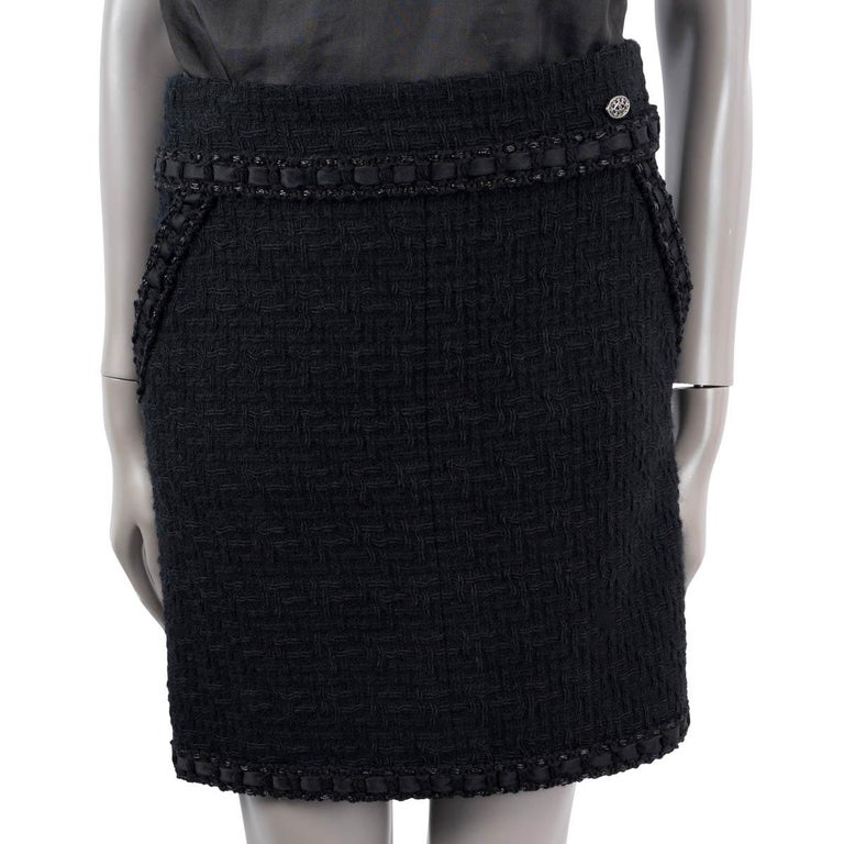 Chanel Tweed Mini Skirt - 18 For Sale on 1stDibs