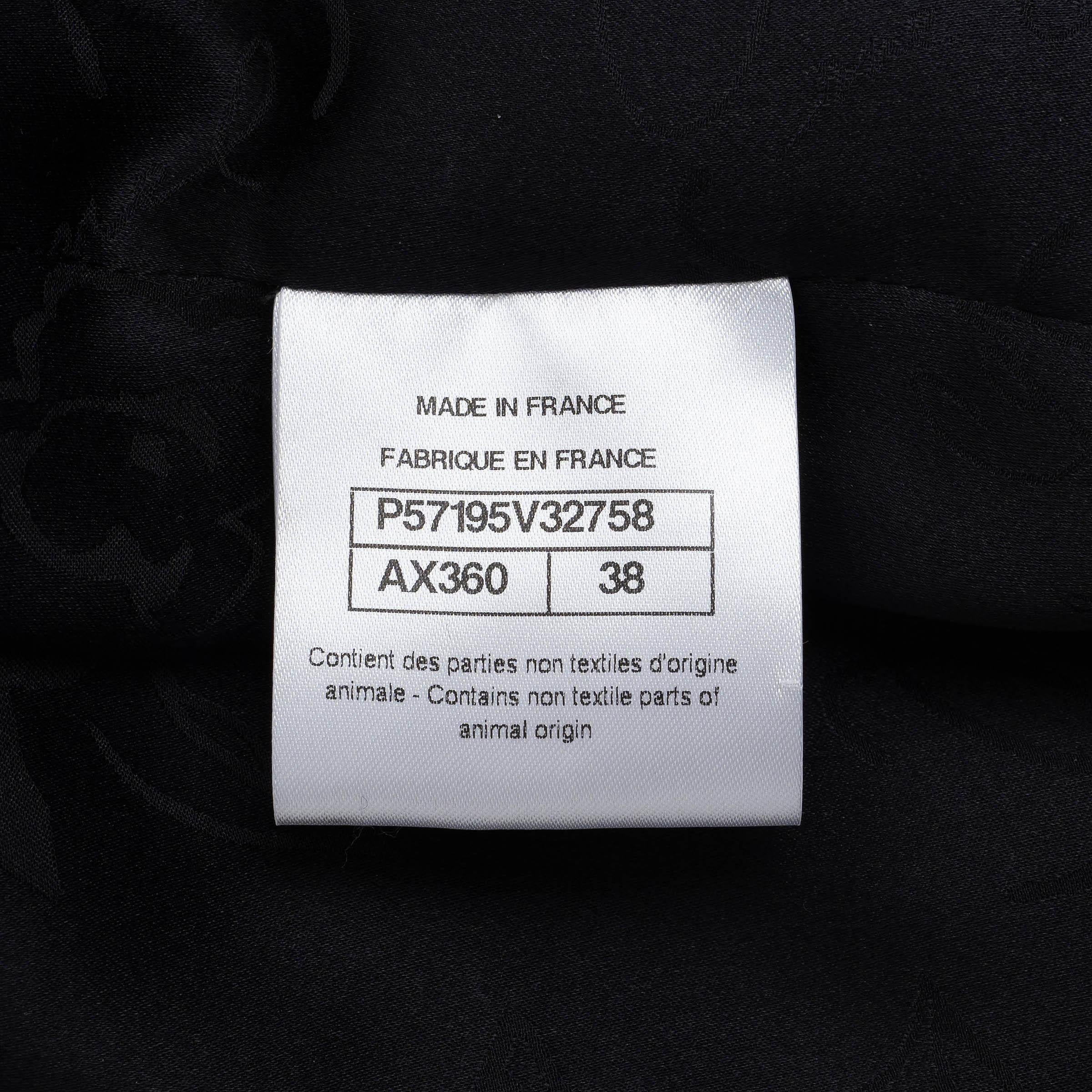 CHANEL negro lana 2017 Chaqueta Peacoat doble botonadura 38 S en venta 3