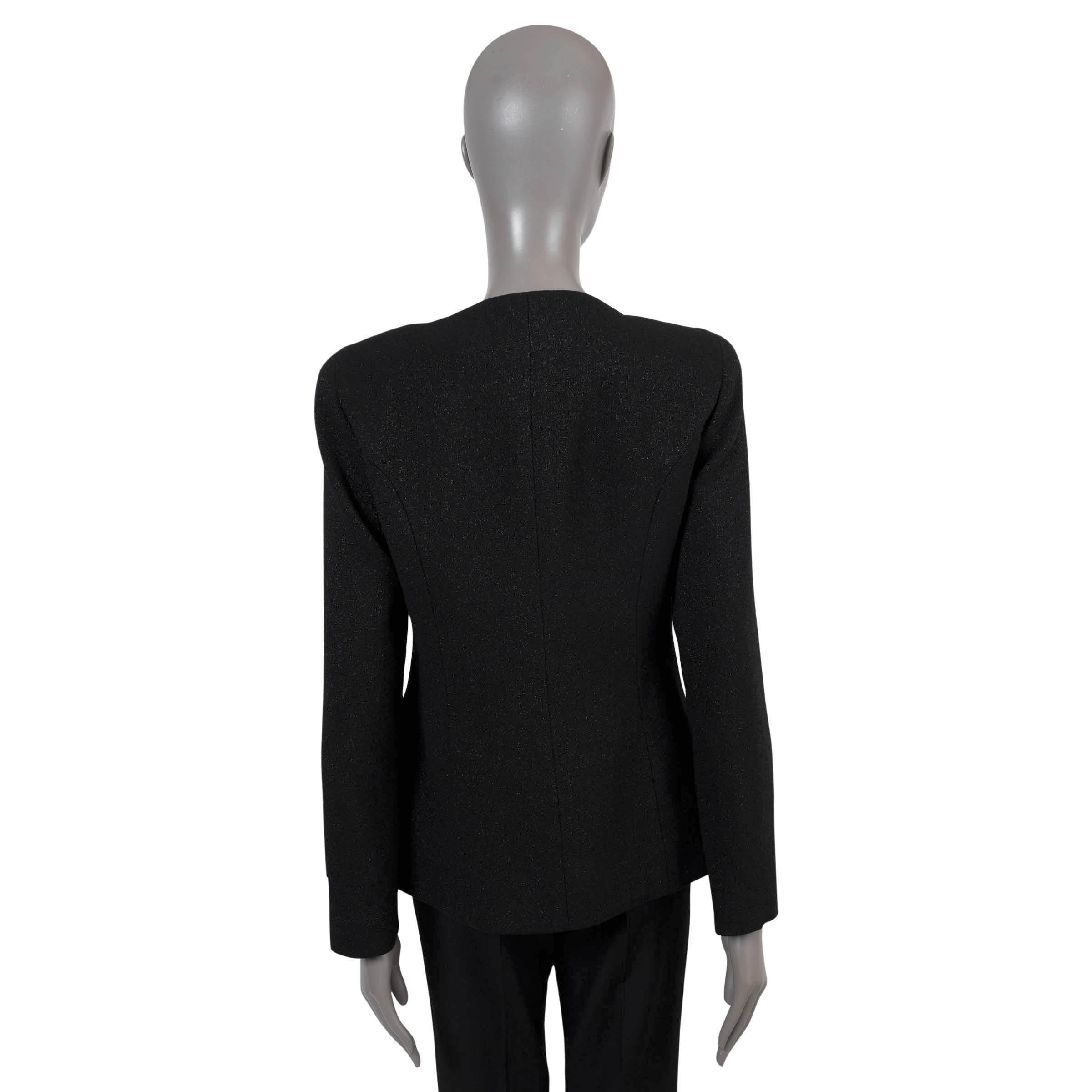 Chanel collarless jacket sales
