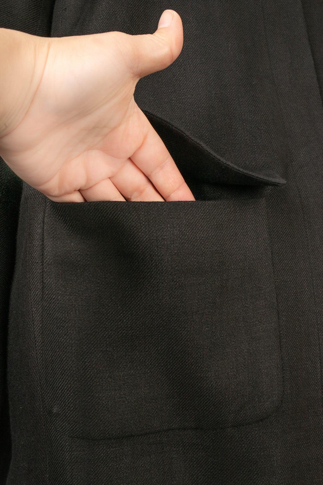 Chanel Black Wool and Linen Jacket, 1998 2