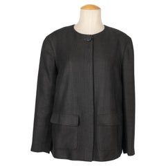 Chanel Black Wool and Linen Jacket, 1998