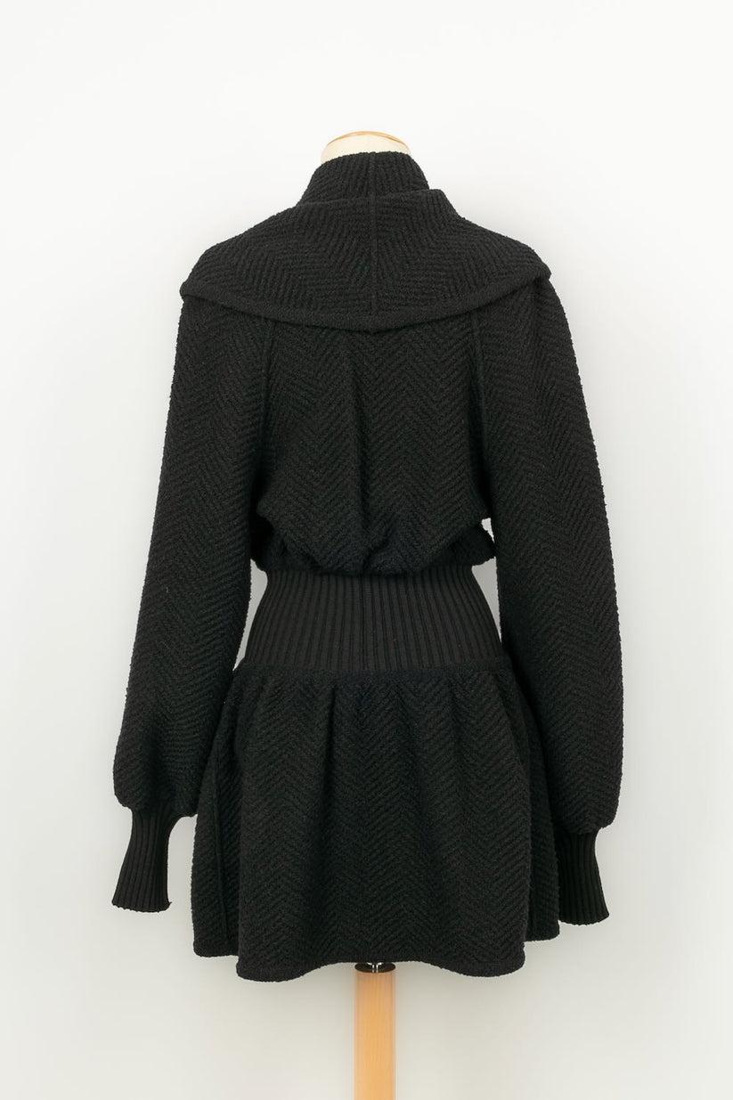 Chanel Black Wool and Mohair Jacket In Excellent Condition In SAINT-OUEN-SUR-SEINE, FR