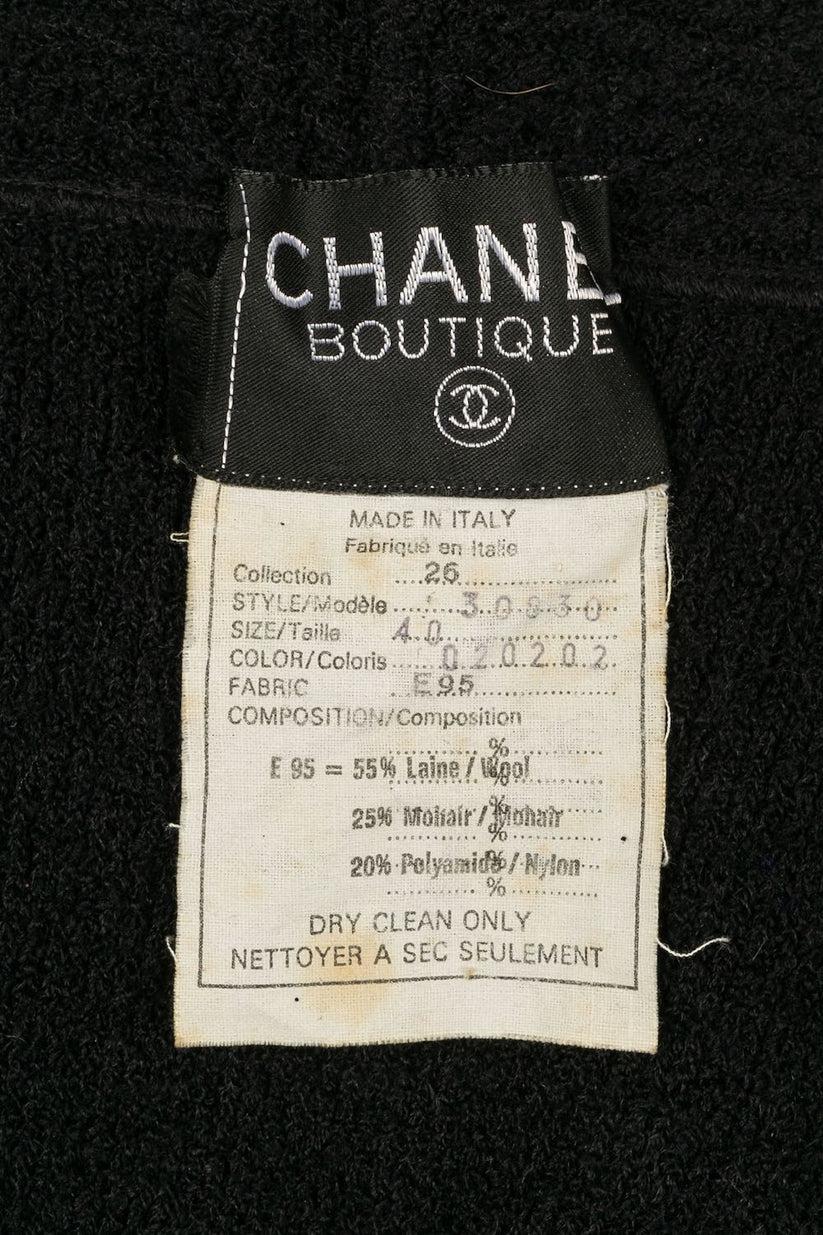 Chanel Black Wool and Mohair Jacket 5