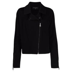 Chanel  Black Wool Biker Jacket