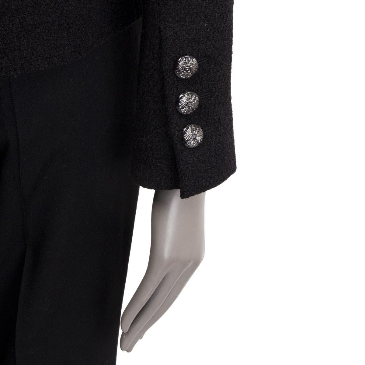 CHANEL black wool blend PARIS SALZBURG Jacket 38 S 1