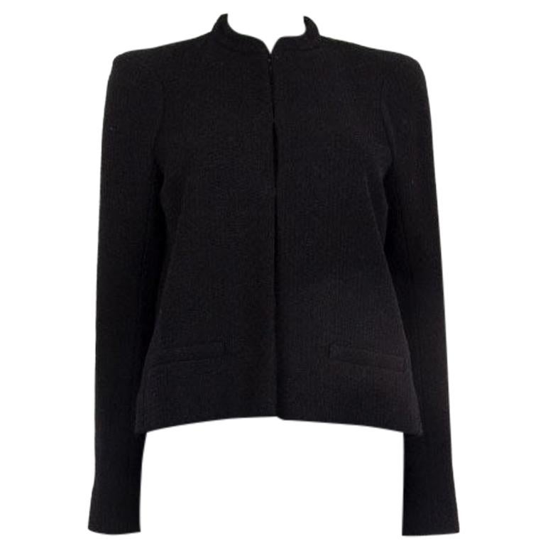 CHANEL black wool blend PARIS SALZBURG Jacket 38 S