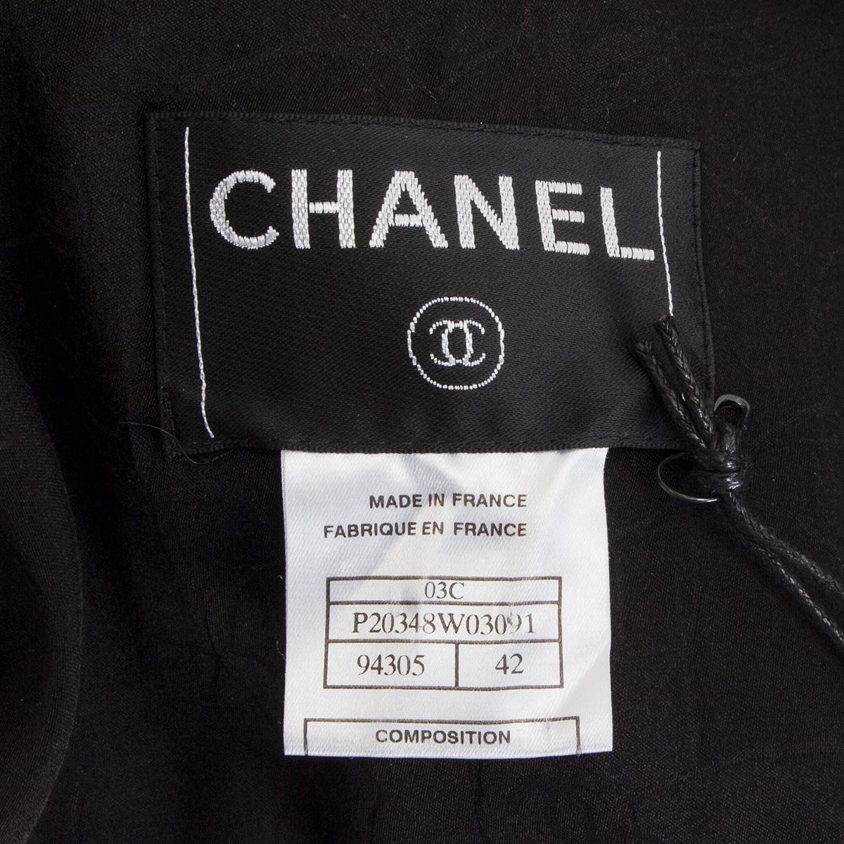 CHANEL Schwarze BOUCLE-Dinnerjacke aus Wolle, 42 L 2