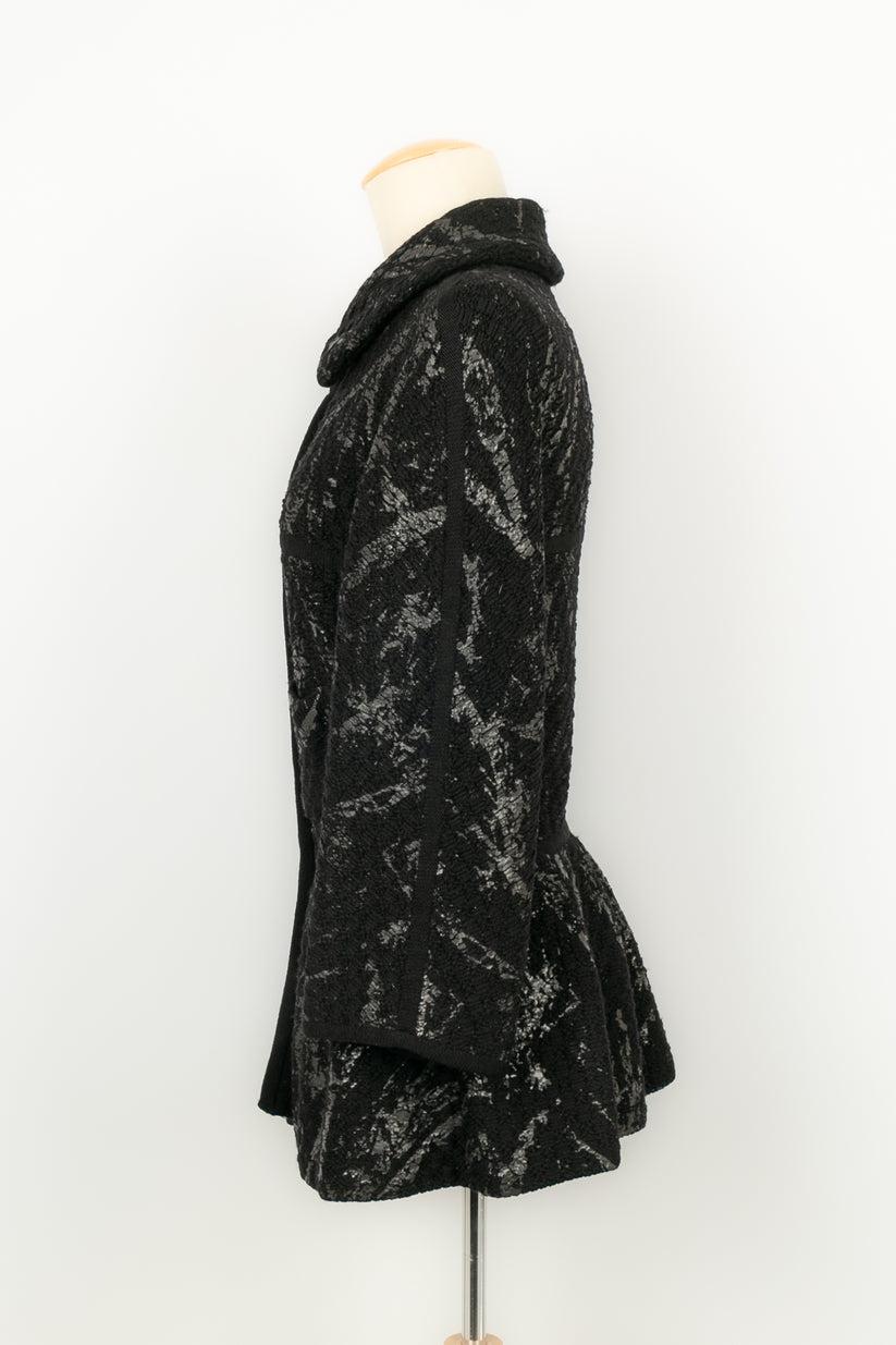 Chanel - Veste en laine noire Excellent état - En vente à SAINT-OUEN-SUR-SEINE, FR