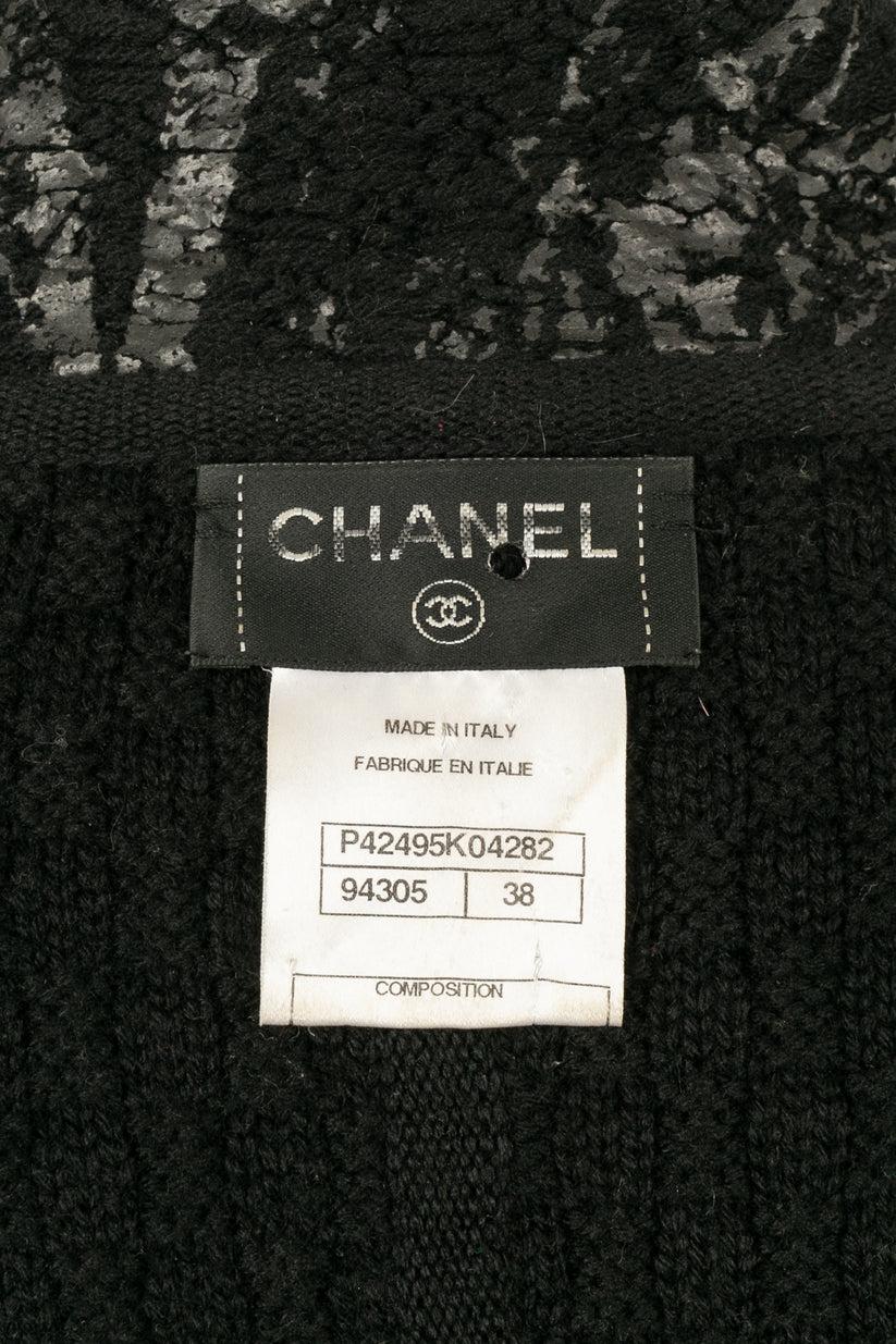 Chanel - Veste en laine noire en vente 2