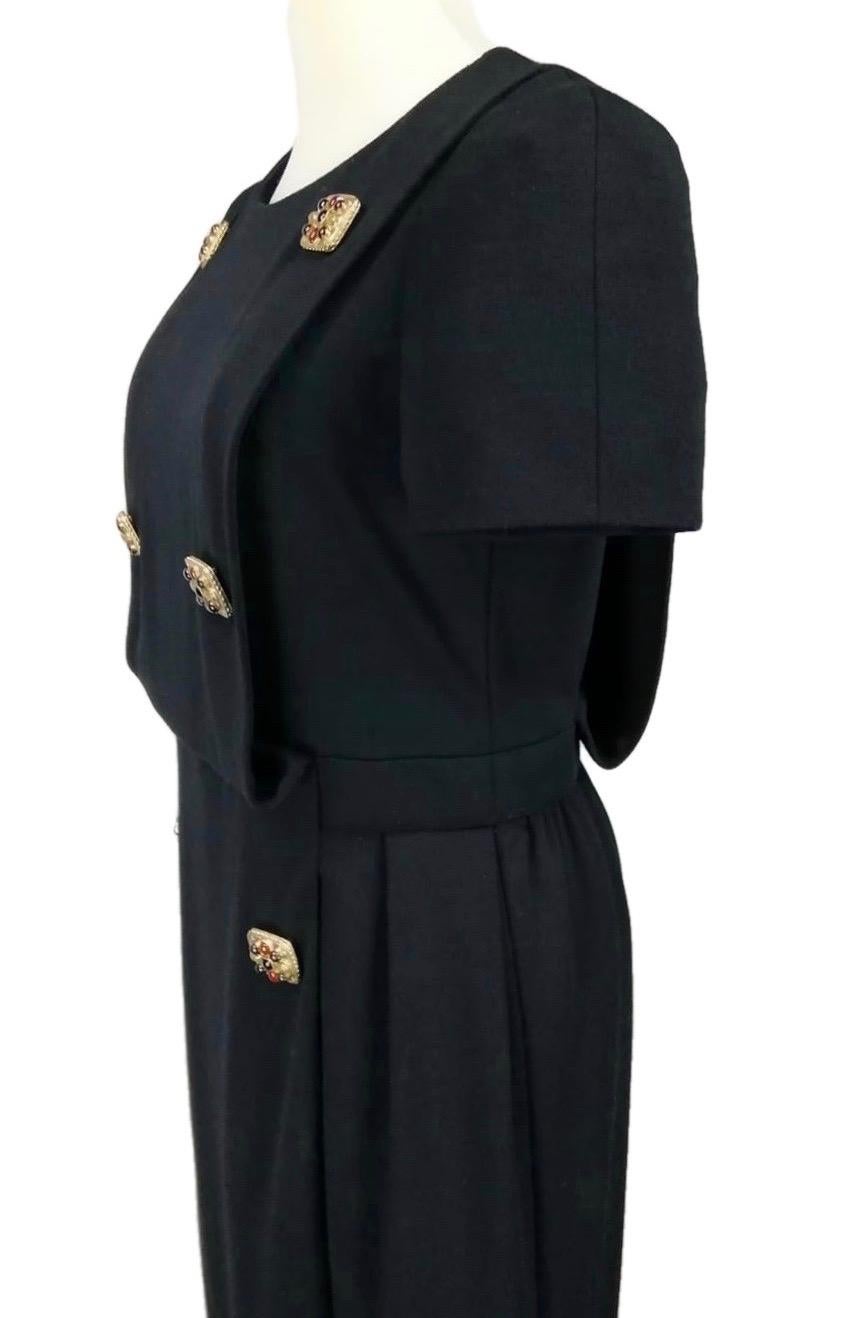 Chanel - Robe en laine noire pré-automne 2011 - Paris Byzance  FR 46 Pour femmes en vente