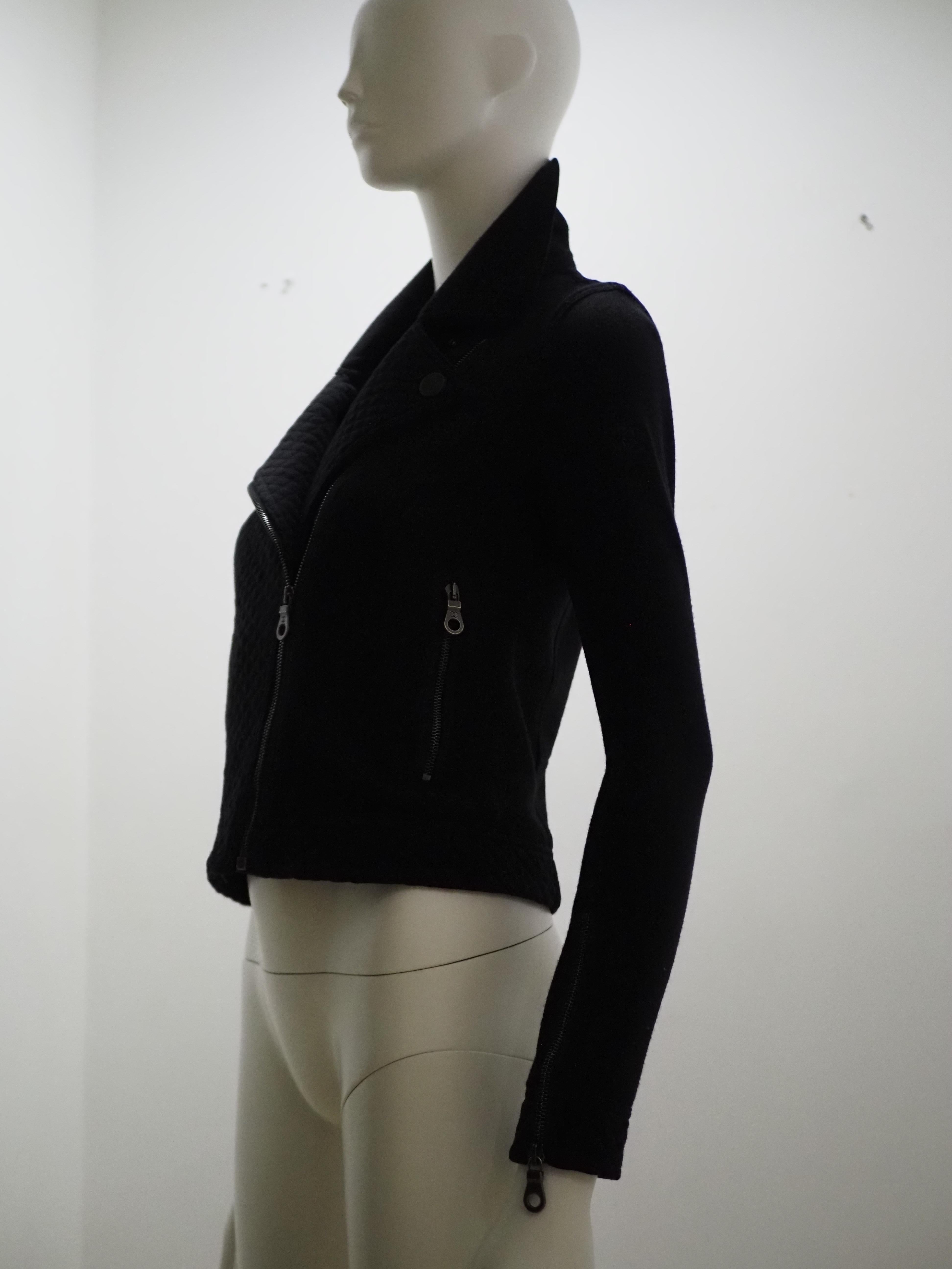 Chanel black wool jacket In Excellent Condition For Sale In Capri, IT