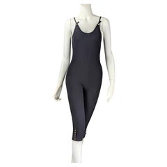 Combinaison en laine noire CHANEL 1994