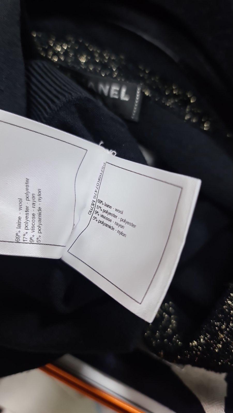 Chanel Black Wool Midi Dress 1