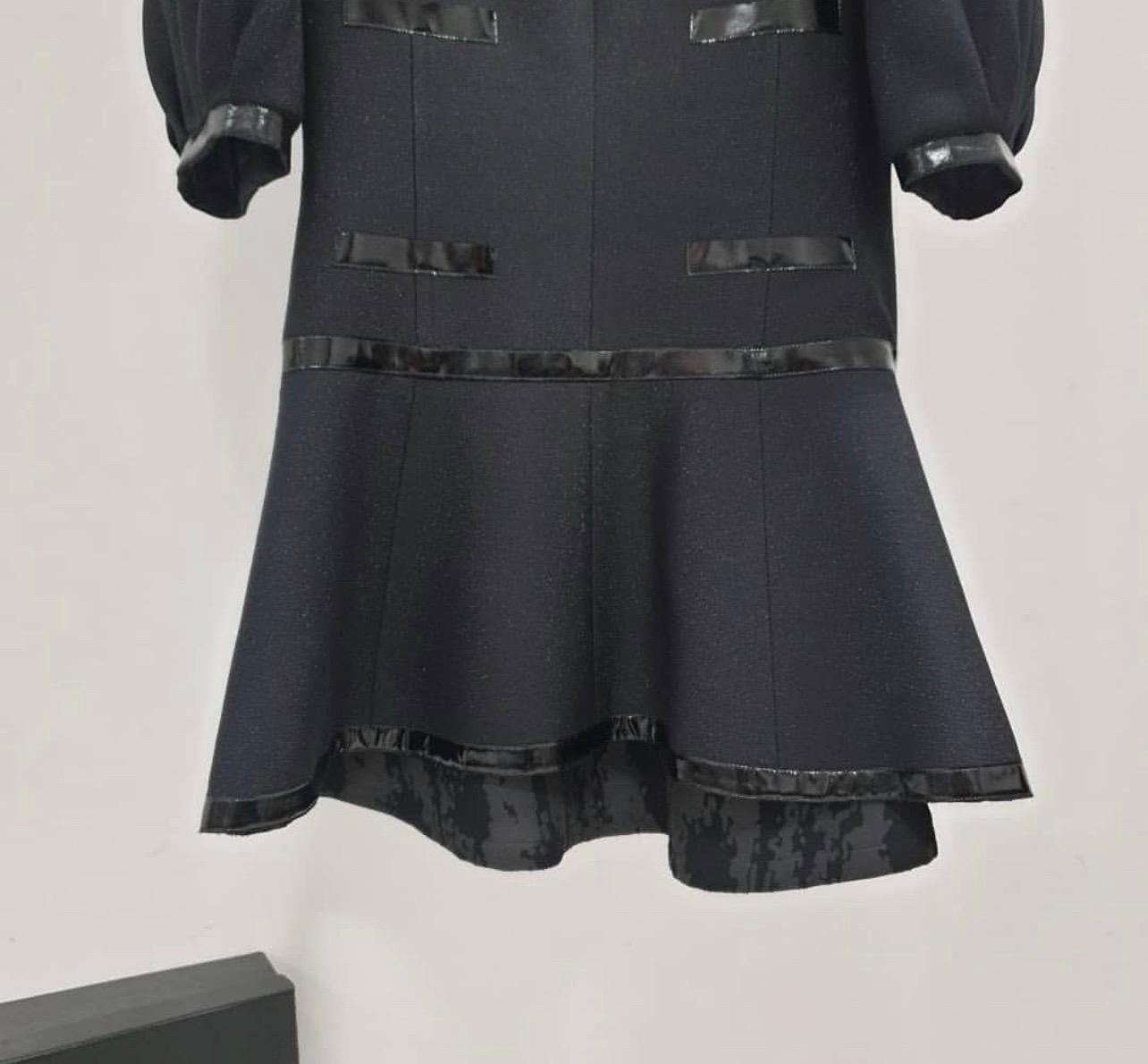 Women's Chanel Black Wool Mini Dresss