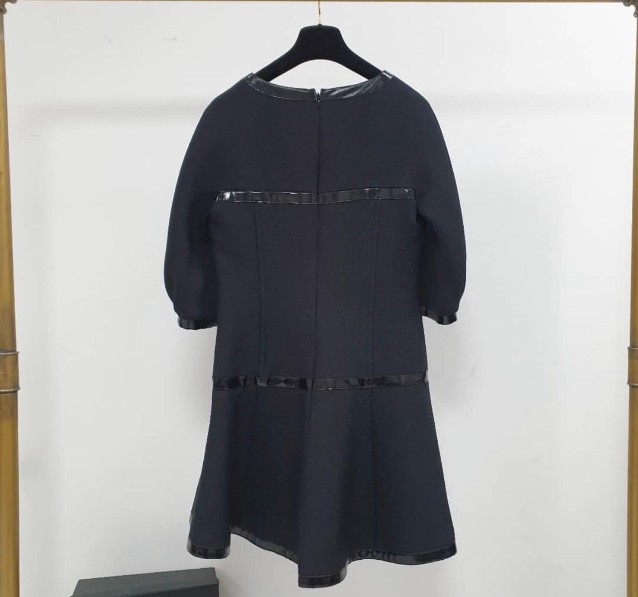 Chanel Black Wool Mini Dresss 2