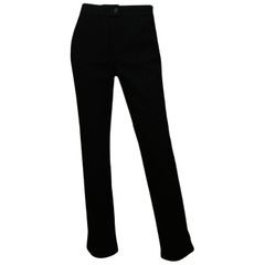Chanel Black Wool Pants w/ Pockets sz 36