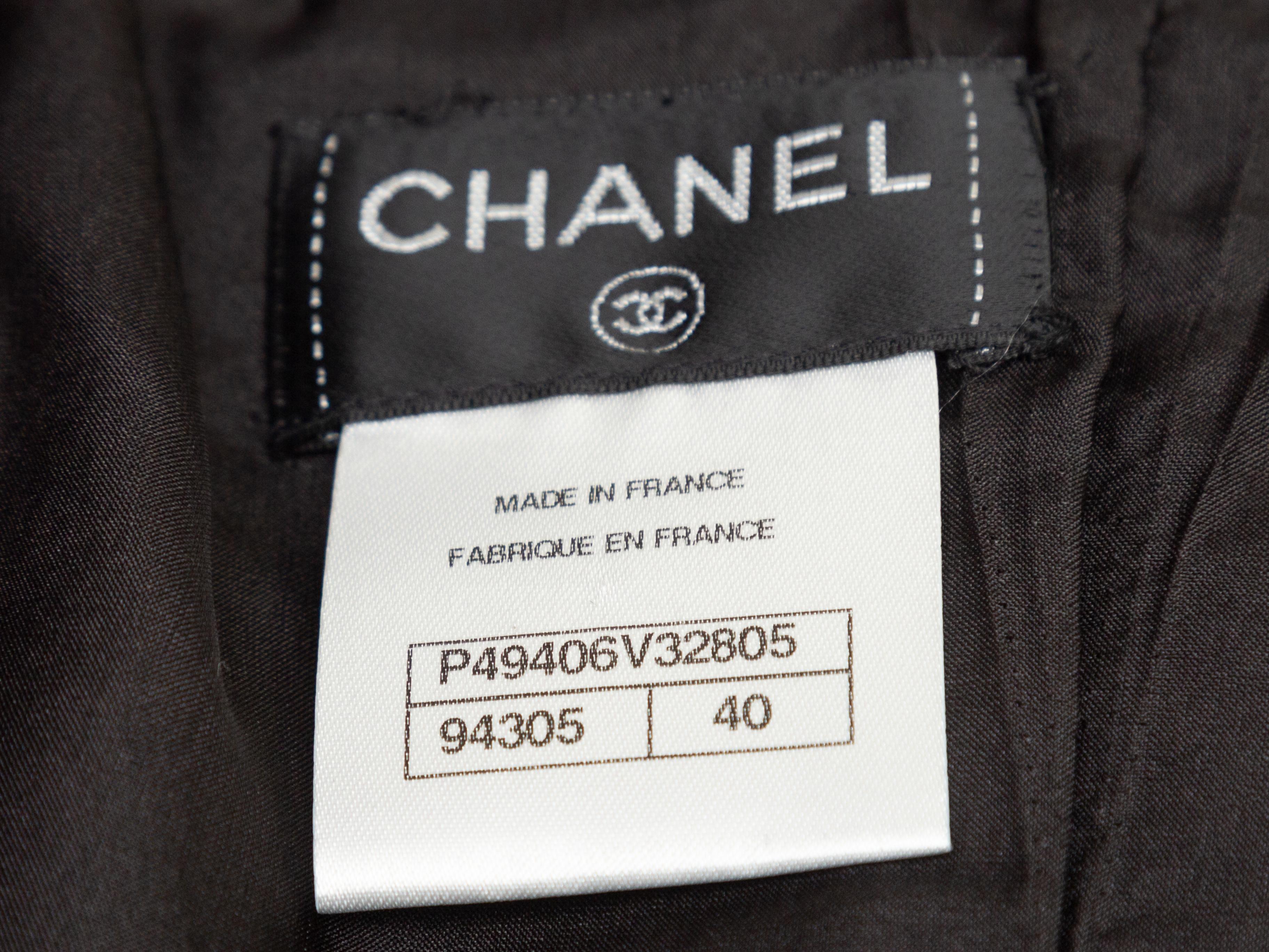 Women's Chanel Black Wool Scalloped Skirt