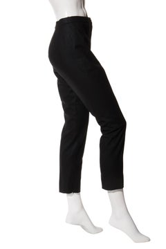 Chanel Schwarz Wolle Slim Cropped Pants - Größe 38 (US 6)