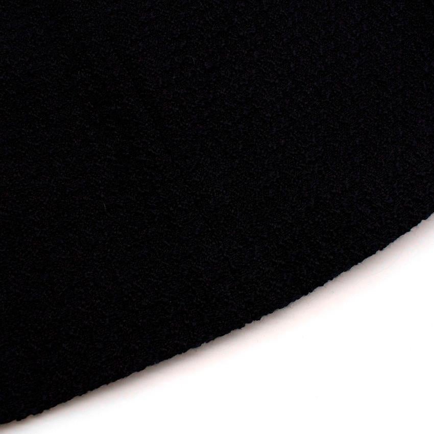 Chanel Black Wool Tweed Pencil Skirt FR 40 2