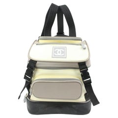 Chanel - Mini sac à dos noir et gris avec logo CC Sports 57ck315s