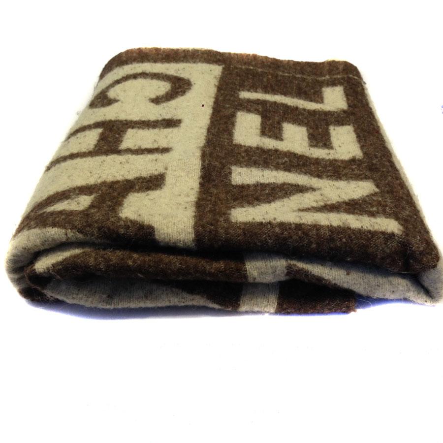CHANEL Blanket in Brown and Beige Wool