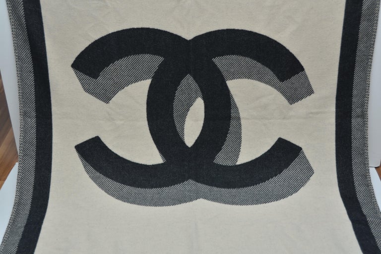 Chanel Black Rectangular Cloth Pillow