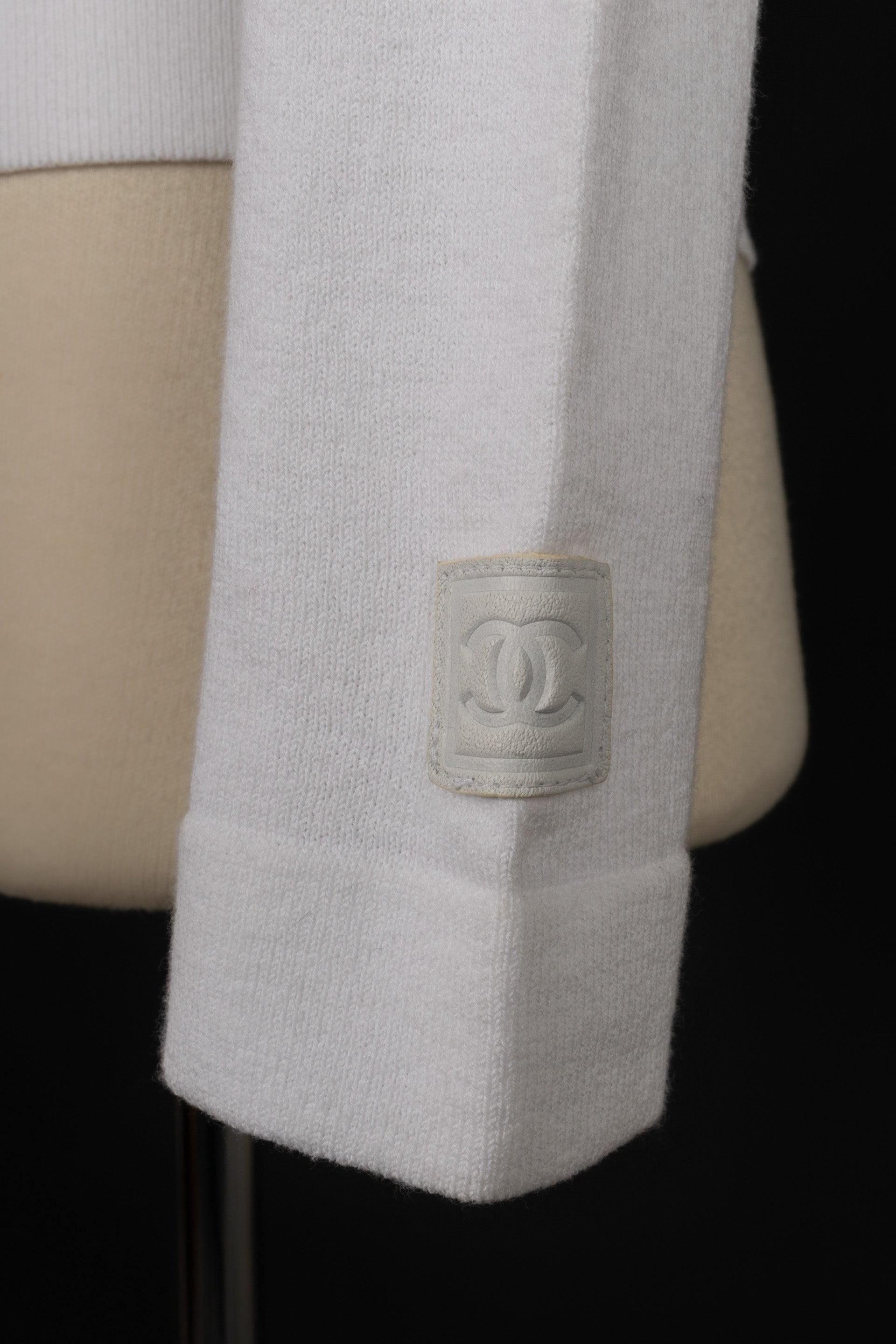 Chanel Blended Cotton White Top For Sale 1