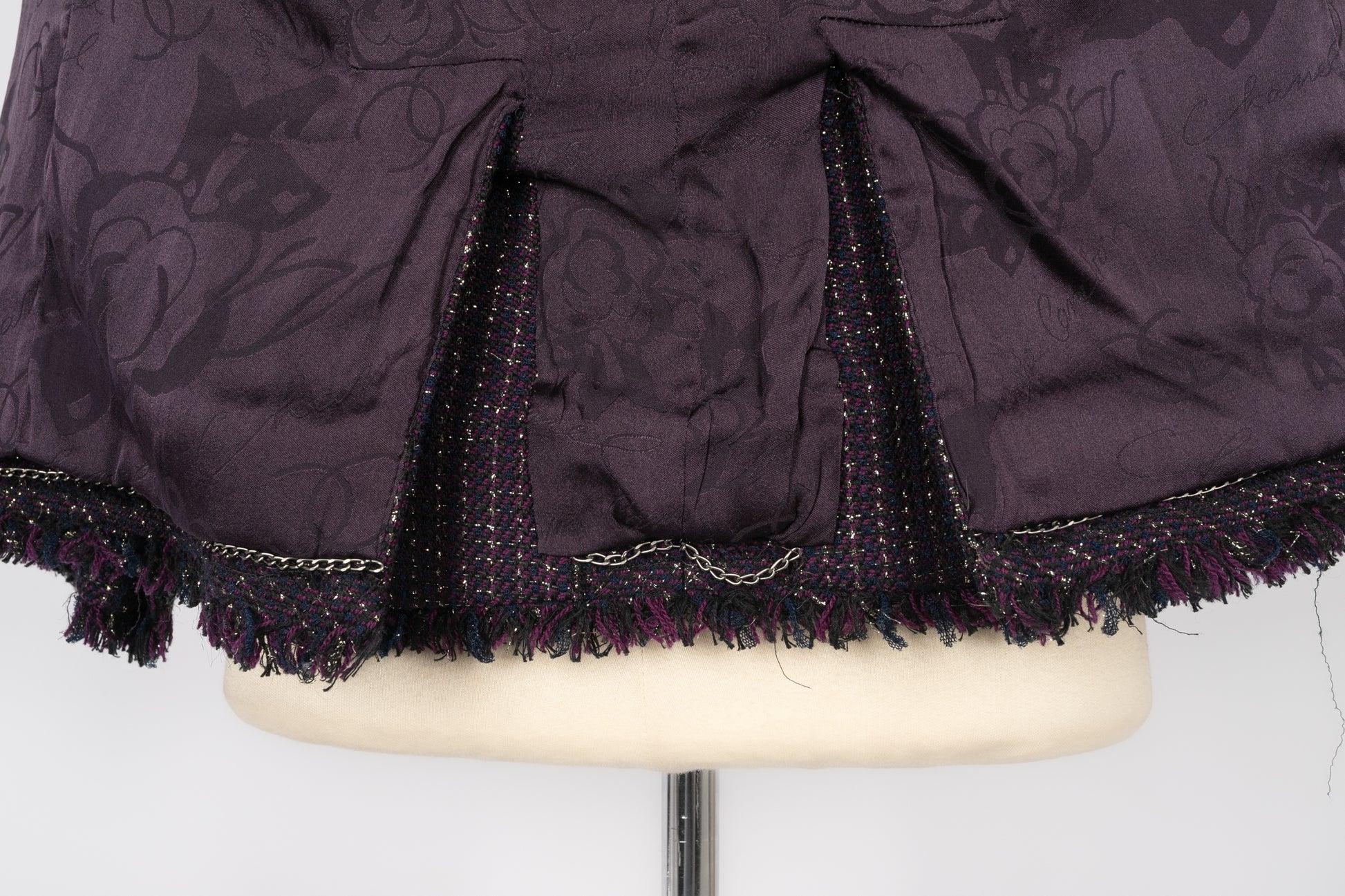 Veste Chanel en laine et coton mélangées, printemps 2008 en vente 7