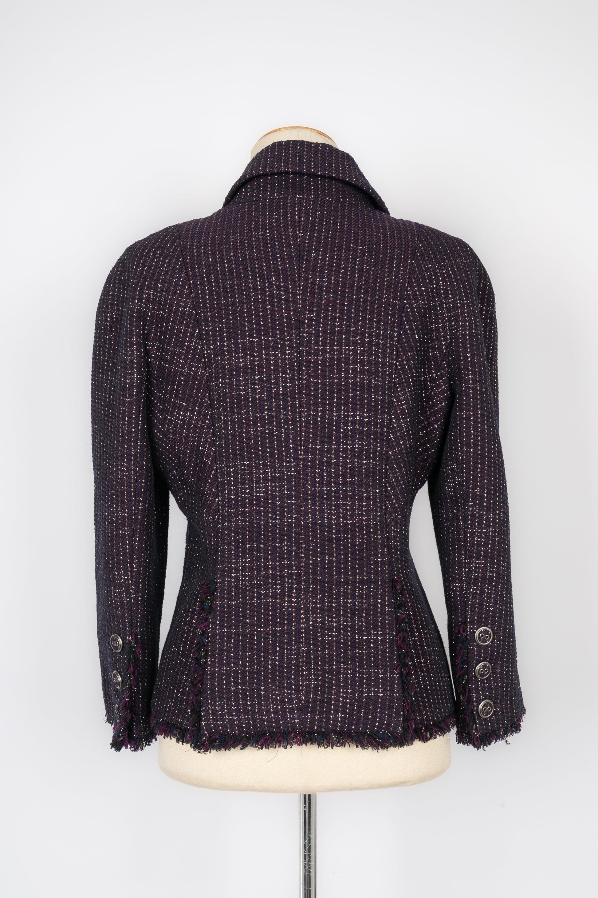 Veste Chanel en laine et coton mélangées, printemps 2008 Excellent état - En vente à SAINT-OUEN-SUR-SEINE, FR