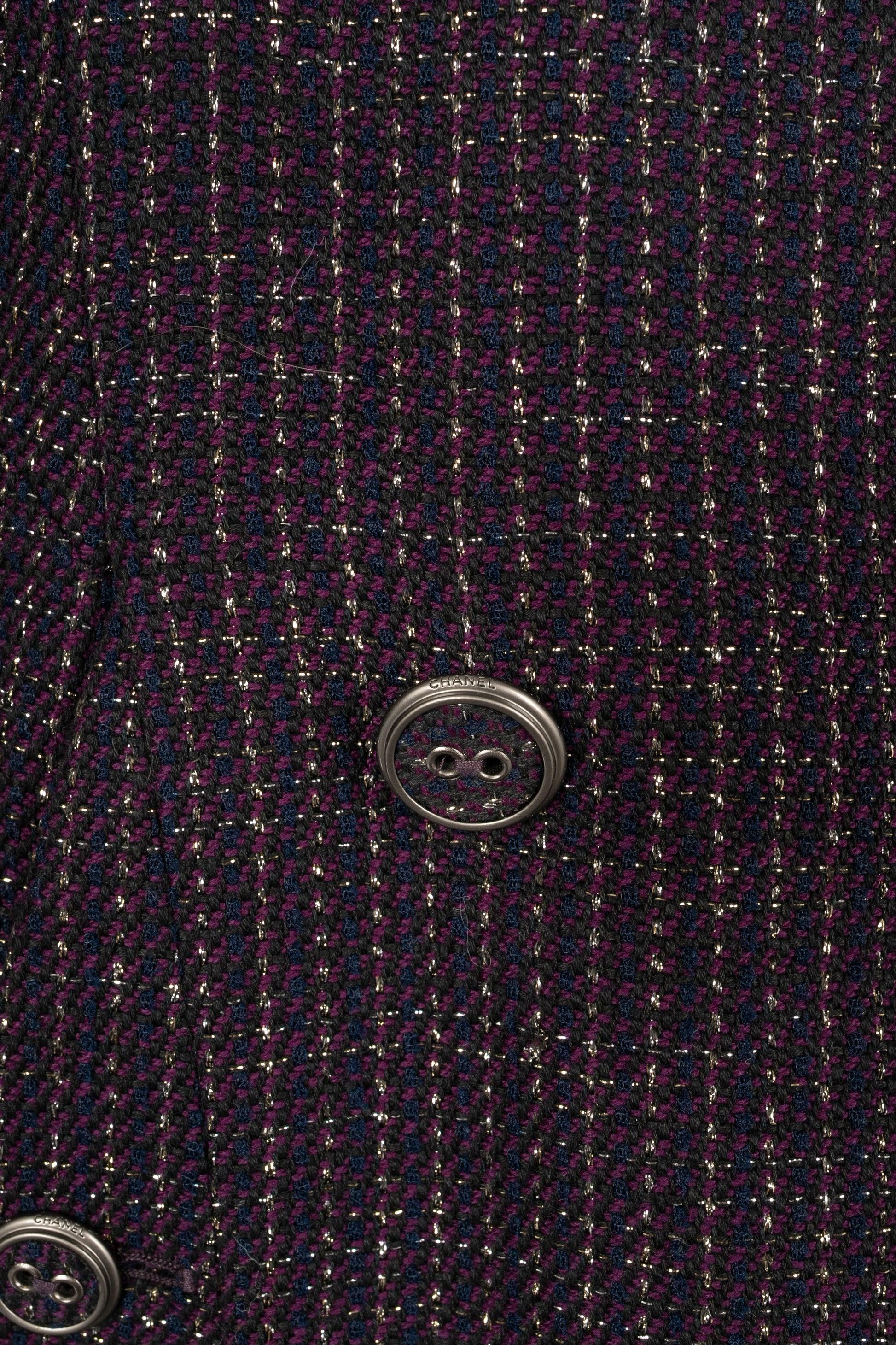 Veste Chanel en laine et coton mélangées, printemps 2008 en vente 1