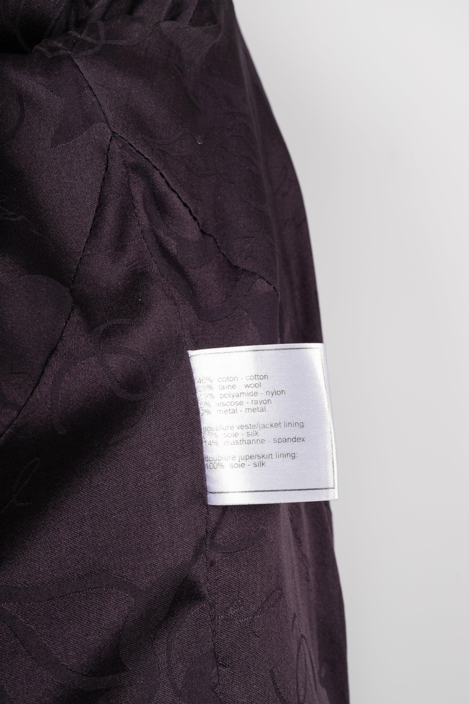 Veste Chanel en laine et coton mélangées, printemps 2008 en vente 3