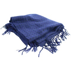 Chanel Blue 15c Cc Logo 12cr0320 Scarf/Wrap