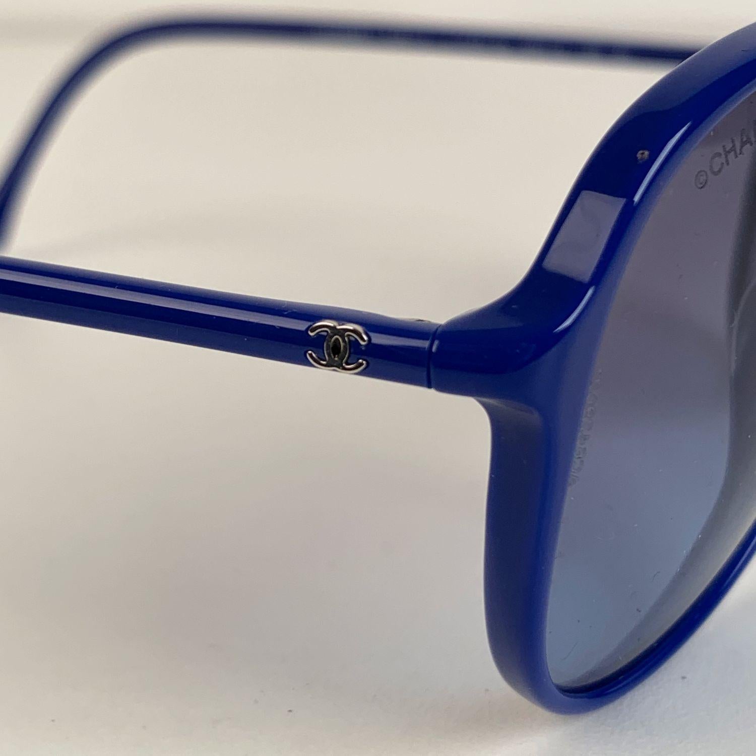 Women's Chanel Blue Acetate Aviator Sunglasses Mod 5287 A Small Logo